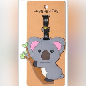 Silicone Luggage Tag - Koala